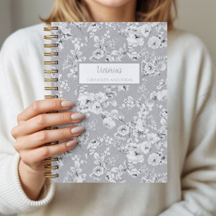 Vintage Roses Personalised Journal Notebook