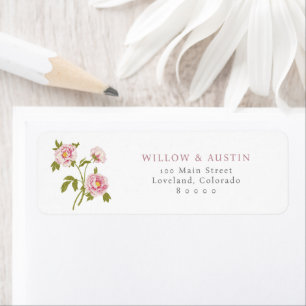 Vintage Roses Return Address Label