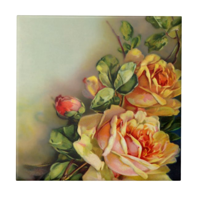 Vintage Roses Tile (Front)