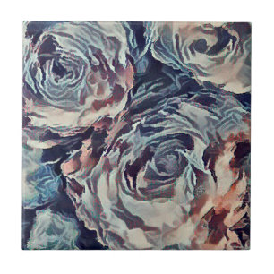 Vintage roses tile