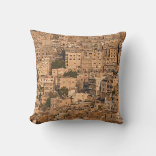 Vintage roses, toned watercolor pattern. cushion