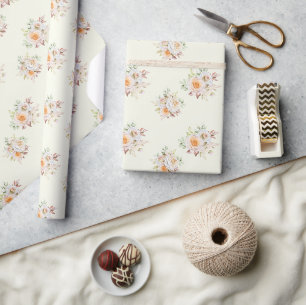 Vintage Roses. Wedding Packaging. Wrapping Paper