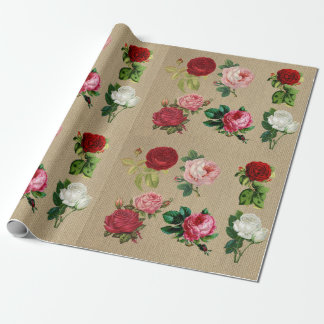 Vintage Roses Wrapping Paper