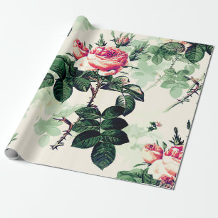 Vintage Roses Wrapping Paper