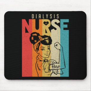 Vintage Rosie The Riveter Dialysis Nurse Mouse Mat