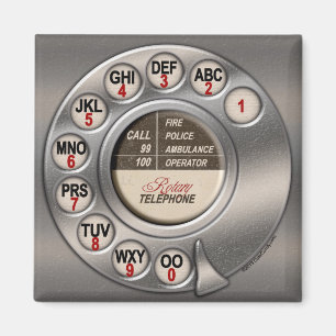 Vintage Rotary Phone Magnet