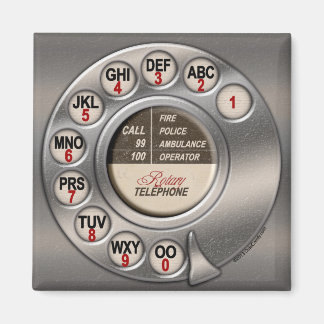 Vintage Rotary Phone Magnet