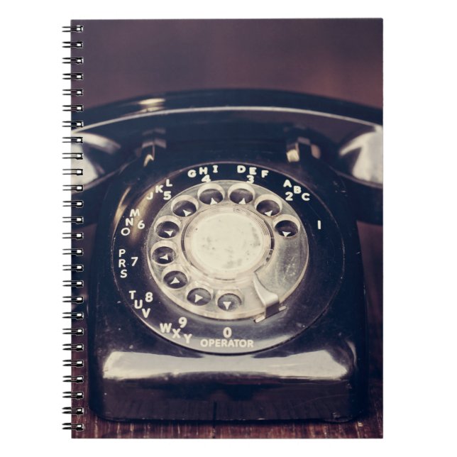 Vintage Rotary Phone Notebook (Front)
