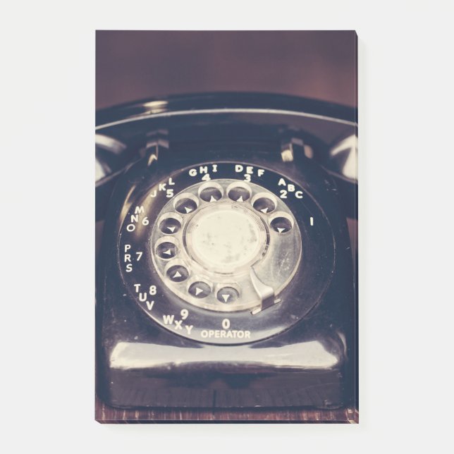 Vintage Rotary Phone Post-it Notes (Front)