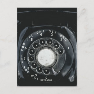 Vintage Rotary Phone Postcard