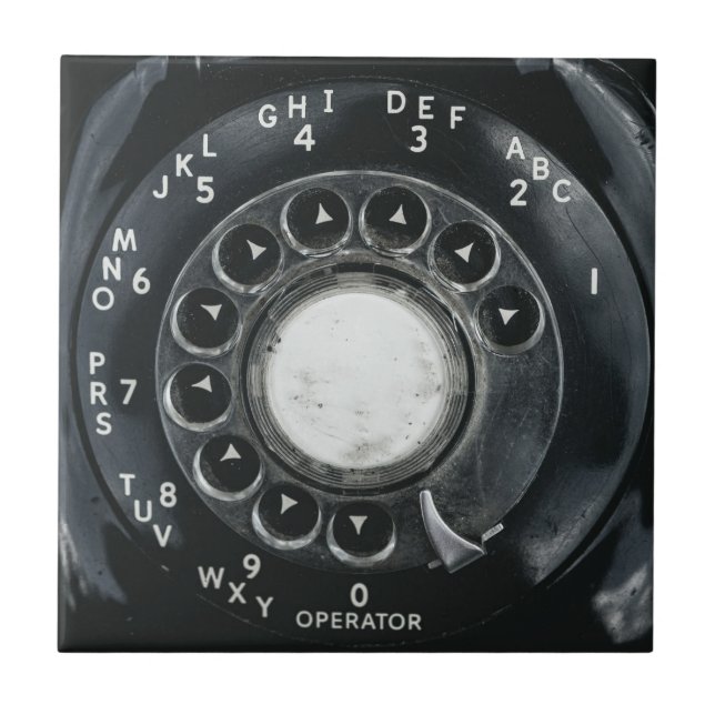 Vintage Rotary Phone Tile (Front)