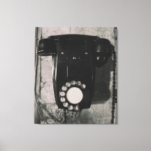 Vintage Rotary Telephone photographic print. Canvas Print