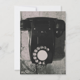 Vintage Rotary Telephone photographic print. Invitation