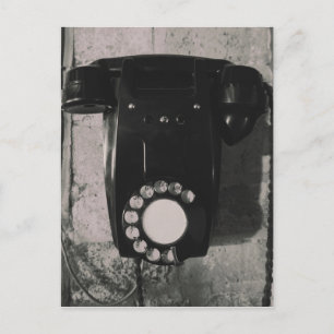 Vintage Rotary Telephone photographic print. Postcard