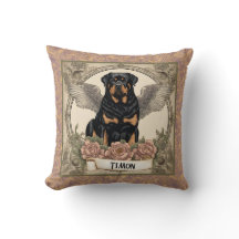 Vintage Rottweiler Angel Art Tribute