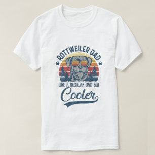 Vintage Rottweiler Dad Like A Regular Dad But Cool T-Shirt