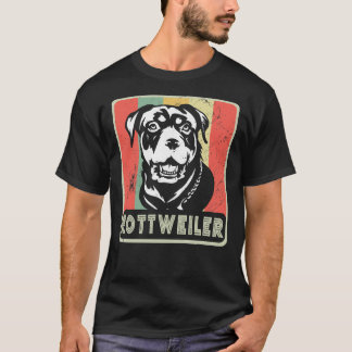 Vintage Rottweiler Dog  For Dog Lover T-Shirt