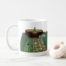Vintage Roulette Table Casino Game, Gambling Chips