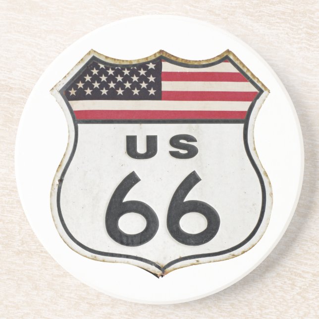 Vintage Route 66 Coaster (Front)