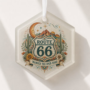 Vintage Route 66 Desert Decoration Keepsake