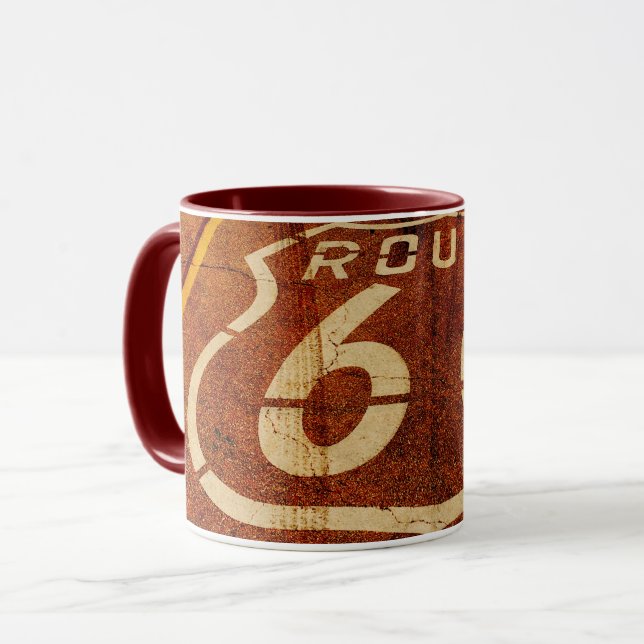 Vintage Route 66 Mug (Front Left)