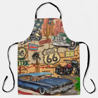 Vintage Route 66, nostalgic poster.