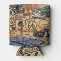Vintage Route 66, nostalgic poster.