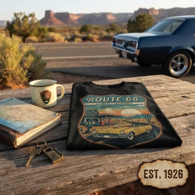 Vintage Route 66 T-Shirt (Creator Uploaded)