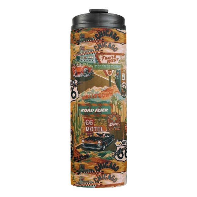"Vintage-Route 66" Thermal Tumbler (Front)