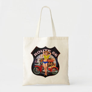 Vintage Route 66 Tote Bag