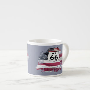 Vintage Route US 66 Espresso Cup
