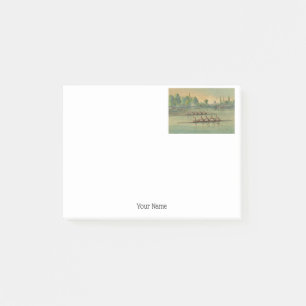 Vintage Rowers Crew Race Boat Race Post-it Notes
