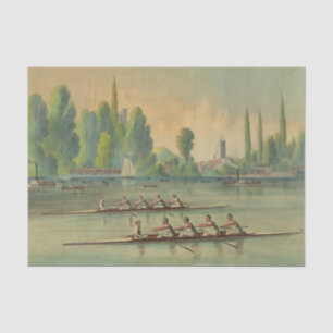 Vintage Rowers Crew Race Boat Race Tissue Paper