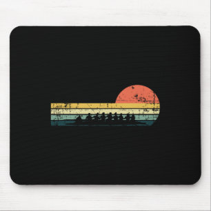 Vintage Rowing Crew Funny Rower Boating Team Gift  Mouse Mat