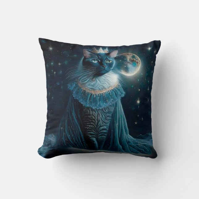 Vintage Royal Cats Cushion (Front)