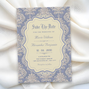 Vintage royal chinoiserie save the date