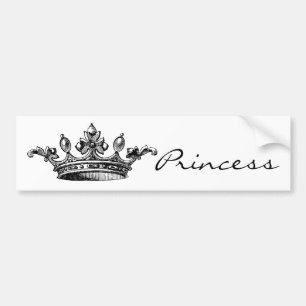 Vintage Royal Crown Bumper Sticker