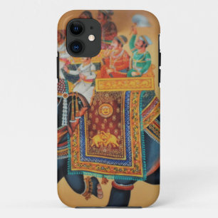 VINTAGE ROYAL INDIAN WEDDING PROCESSION ELEPHANT iPhone 11 CASE