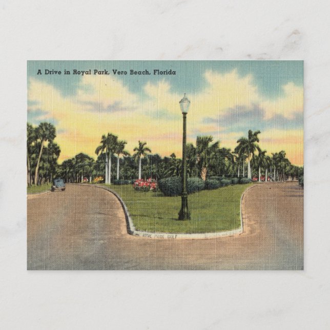Vintage, Royal Park, Vero Beach, Florida Postcard (Front)