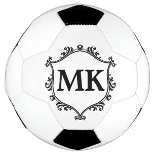 Vintage royal shield personalised name monogram football