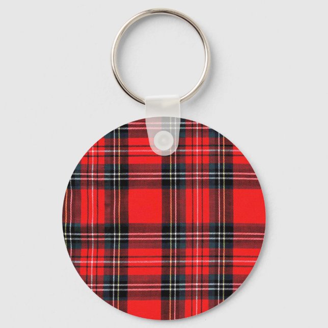 Vintage royal tartan key ring (Front)