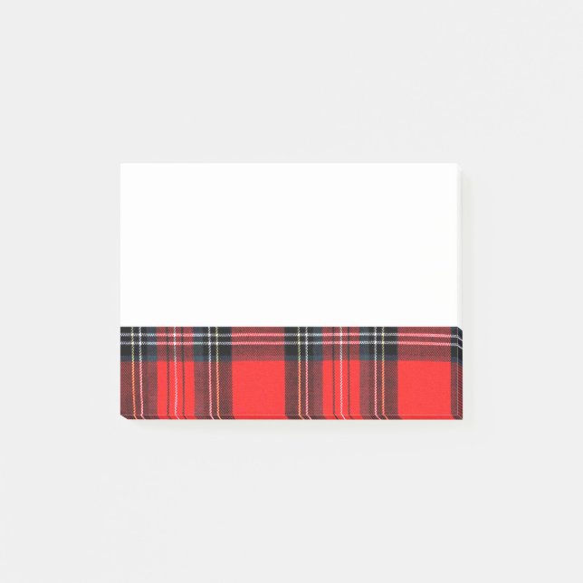 Vintage royal tartan post-it notes (Front)