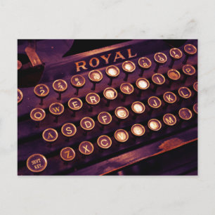 Vintage Royal Typewriter Postcard