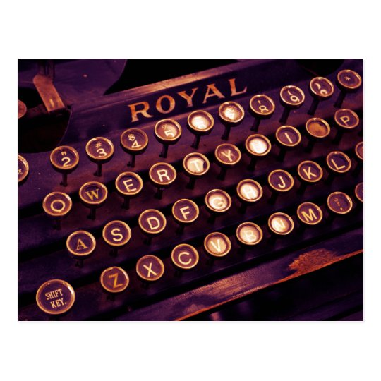 Vintage Royal Typewriter Postcard
