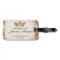 Vintage Royalty Property of Luggage Tag