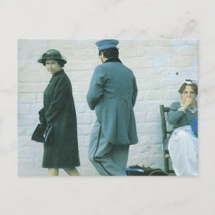Vintage Royalty, Queen visiting Fort Suttor Postcard