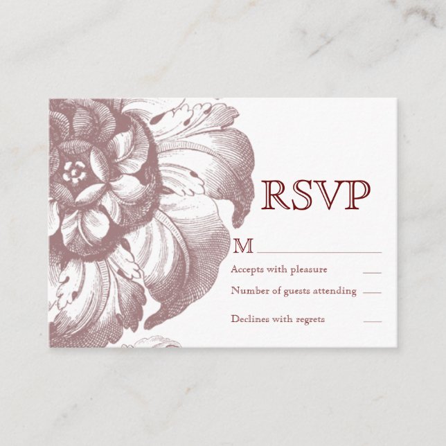 Vintage RSVP Card (Front)