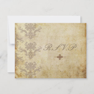 Vintage RSVPs require 5x7 wedding invitations