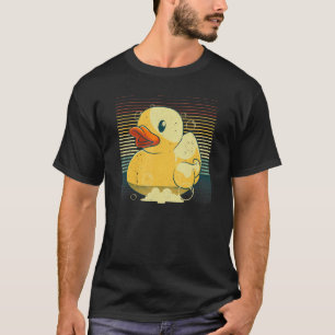 Vintage Rubber Duck Art For Kid Men Women Rubber D T-Shirt