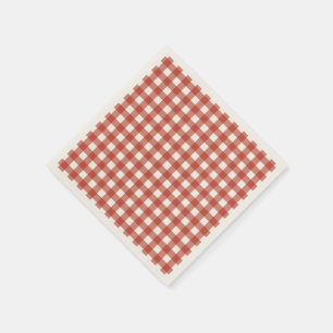 Vintage Ruby Stripes Napkins Wedding Reception